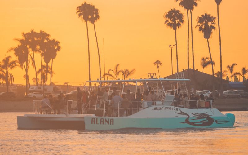 Sunset on Alana Yacht Rental