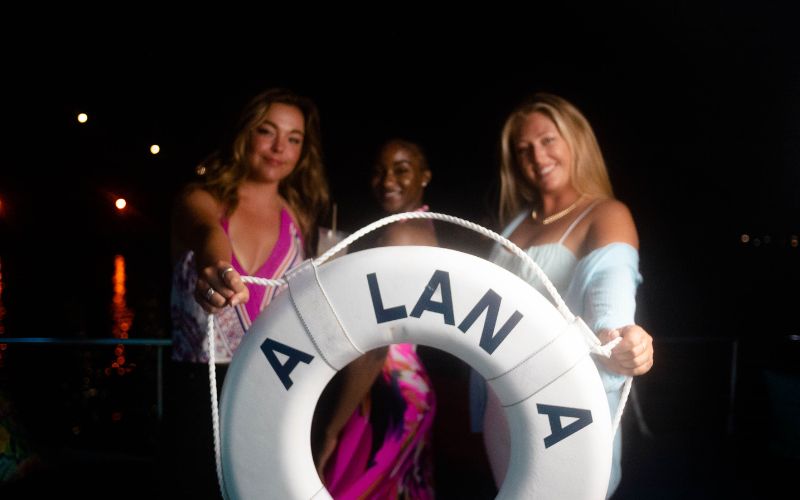Girls holding Alana Sign